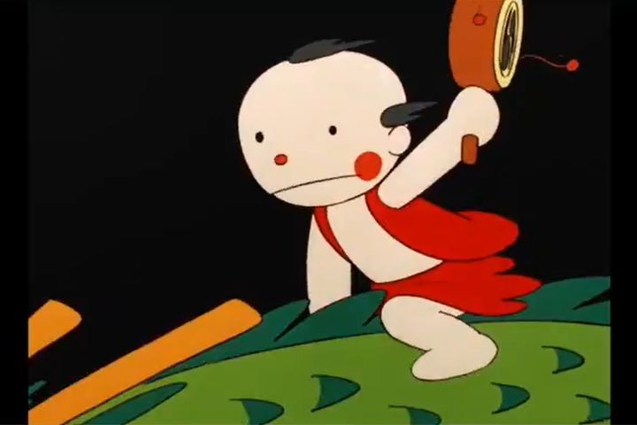 アニメ「まんが日本昔ばなし」のオープニング／まんが日本昔ばなしのX公式アカウント（@aikikakucenter）から引用