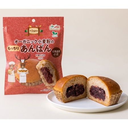 札幌市の食品メーカーが「オーガニック小麦粉のもっちりあんぱん」を全国で発売！