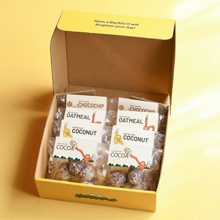 「bake ＆ bright」から、4つの米粉クッキーを詰めた新しいギフトボックスが登場！