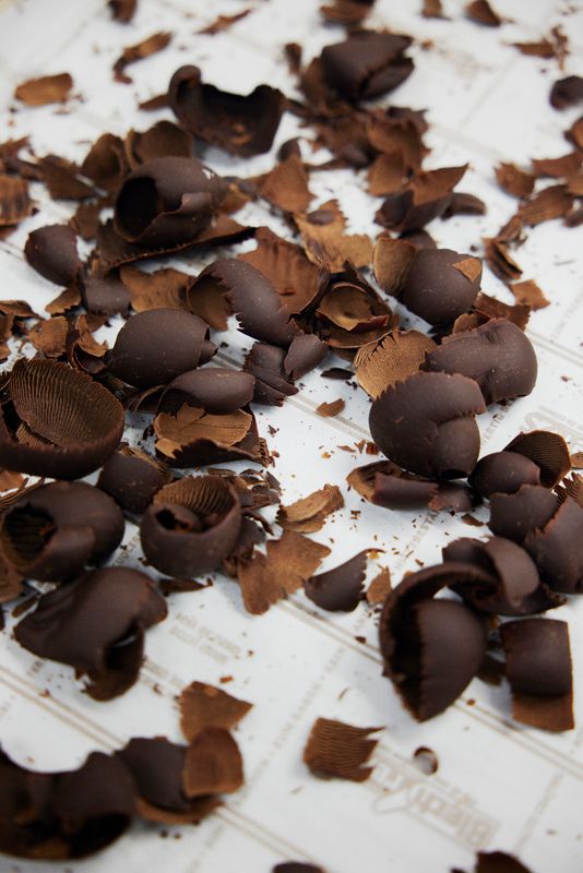 削り出されたチョコ
