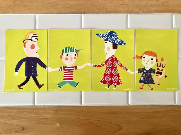 フィンランドのアーティスト、マッティ・ピックヤムサさんのイラストポストカード