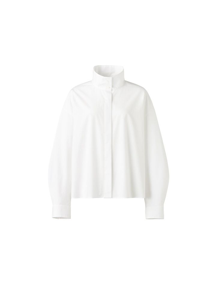 コットンスタンドカラーシャツ ¥3,990