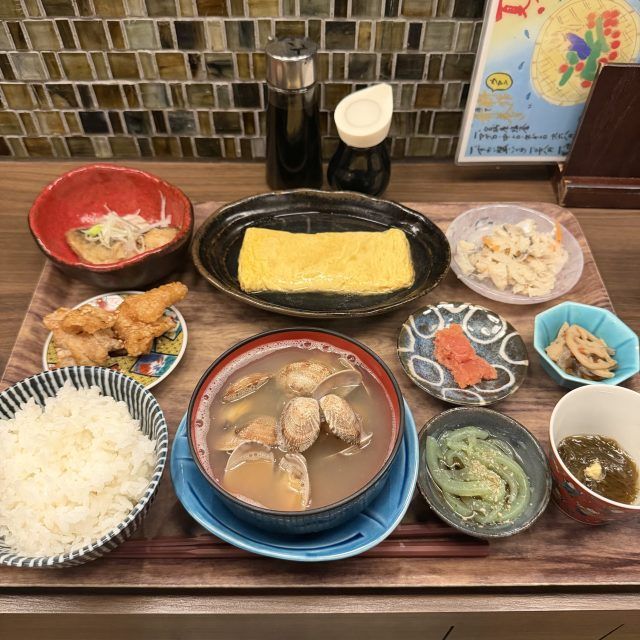 角打ち 小野の離れの朝定食