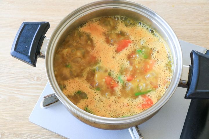 いんげんとじゃがいものカレー