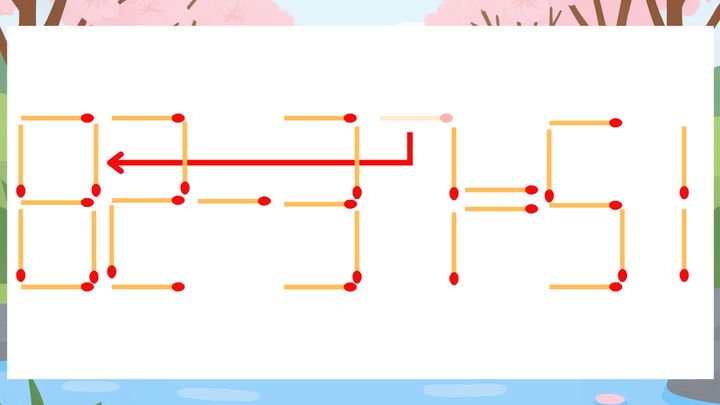 【マッチ棒クイズ】1本だけ動かして正しい式に：62-37=51？の解答画像