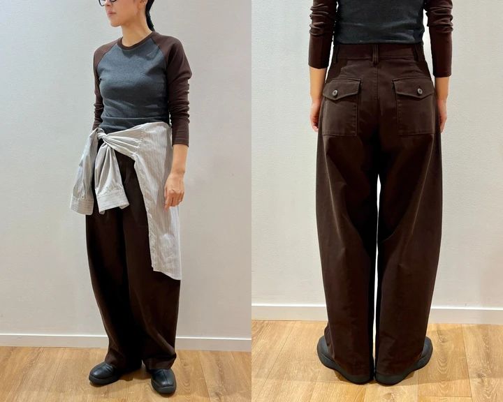 少し涼しくなったら、腰巻きシャツで秋らしく