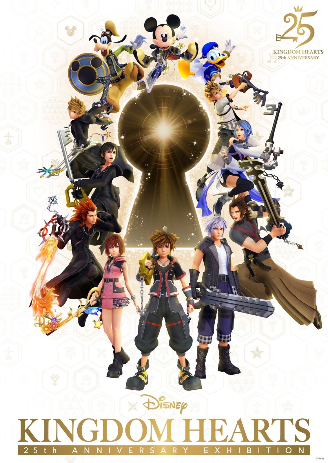 鍵穴を囲むキービジュアル解禁！「キングダム ハーツ」シリーズ25周年