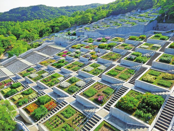 淡路夢舞台の花壇「百段苑」