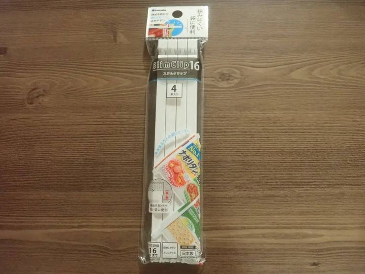 DAISO(ダイソー)：スリムクリップ16 4P