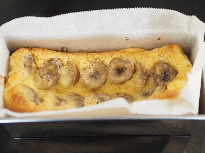 こんなの反則級♡ホケミで超簡単に作れちゃう『バナナケーキ』が最高すぎた！