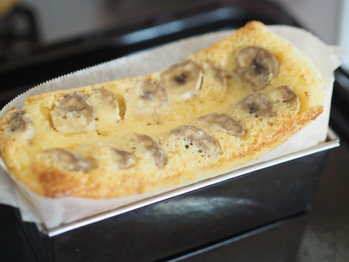 こんなの反則級♡ホケミで超簡単に作れちゃう『バナナケーキ』が最高すぎた！