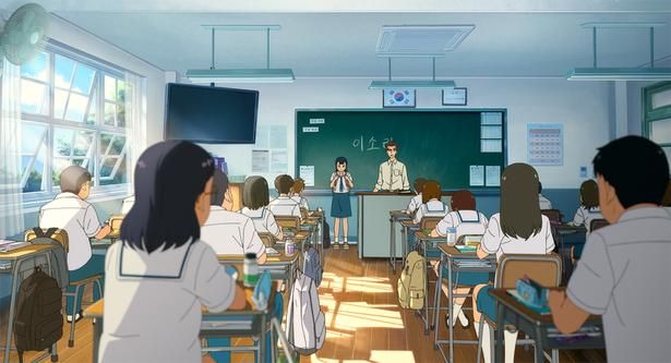 転校先でもクラスになじむことができないソリ [c] 2025 LOTTE ENTERTAINMENT & STUDIO LICO & STUDIO N All Rights Reserved.
