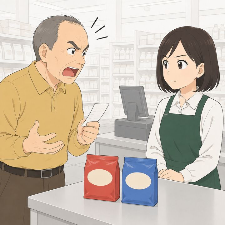 「レジの金額が違う！」スーパーで怒鳴り続けた男性客、特売品の取り違えが判明しても店を責めて退散