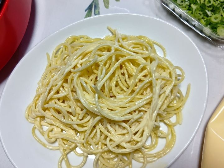 節約レシピ！ボリューム満点！たこ焼きがドーン！マヨたこ焼きスパゲティー