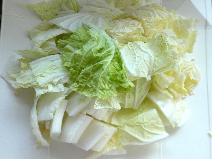 フライパン1つ！「白菜と鶏むね肉の重ね蒸し」