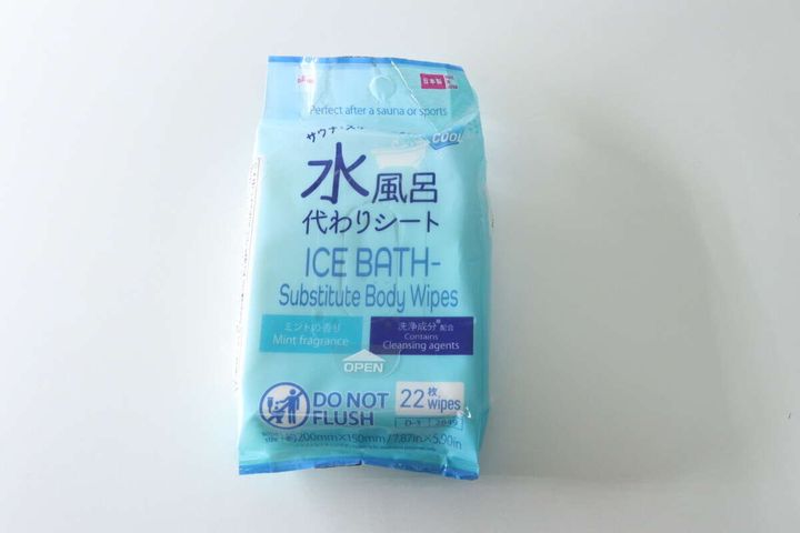 ダイソー水風呂代わりシートのパッケージ