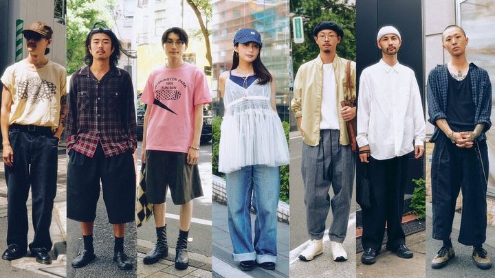 【原宿・渋谷スナップ】黒で締めるシャツの着こなしからピンクT、バレリーナ風トップスまで！おしゃれ20代・30代のリアル1週間コーデ