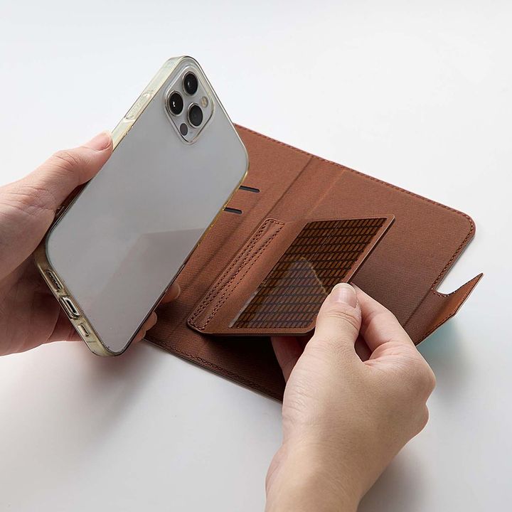 手帳型スマホケース セット方法
