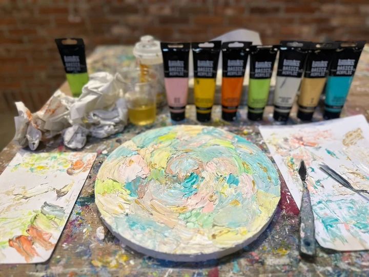 【押上で朝活♡大人気モーニングとアート体験】CREA BASEで楽しむ、世界にひとつのテクスチャーアートづくり_9