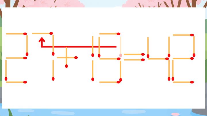 【マッチ棒クイズ】1本だけ動かして正しい式に：21+19=42？の解答画像