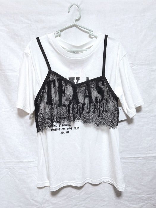 しまむら「ビスチェ＋ロゴTシャツ」