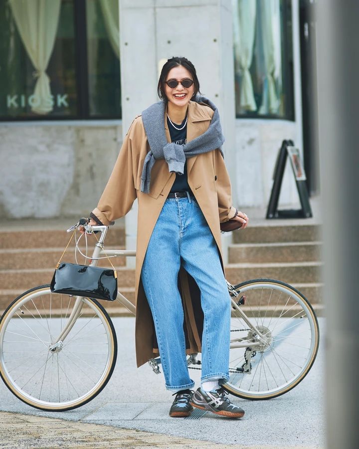 松木育未 スニーカーコーデ