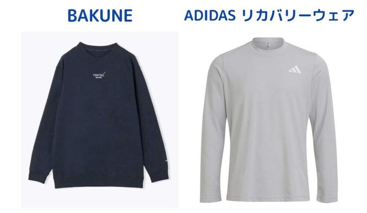 BAKUNE・アディダス リカバリーウェア