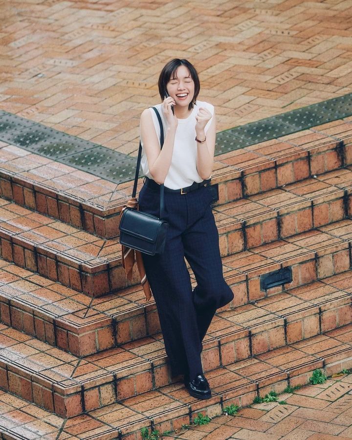 佐藤栞里 パンツコーデ