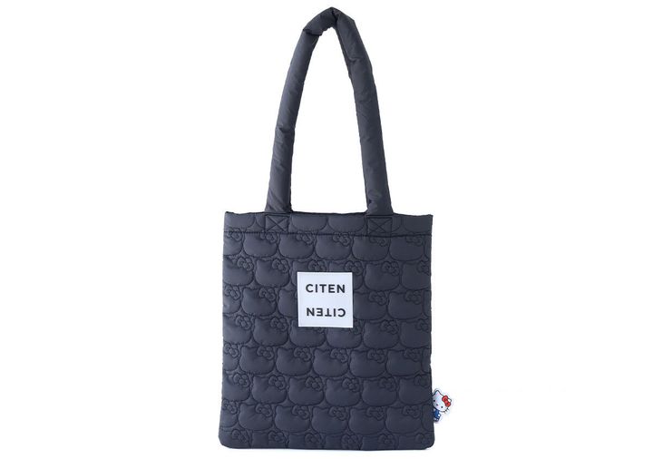 CITENロゴとキティ柄キルティングのトートバッグ