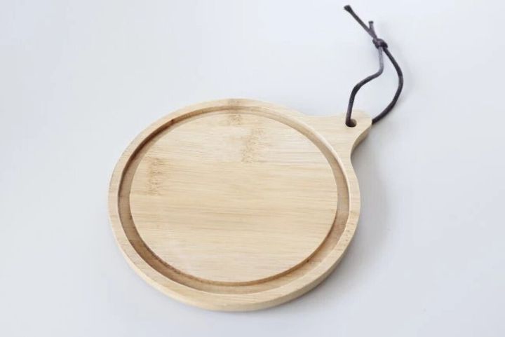 木製の丸い3WAY OD缶スタンドの全体