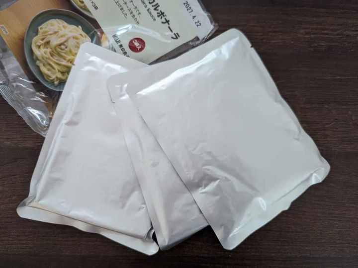 無印良品 生クリームと3種チーズのカルボナーラ 3袋入り