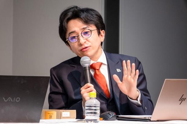 【写真】「日本企業がこうしたパッケージの工夫から新しい当たり前をつくり、世界へ発信していく先駆けになることを強く期待している」と、将来的にグローバルな取り組みに成長してくれることを切望した垣内社長