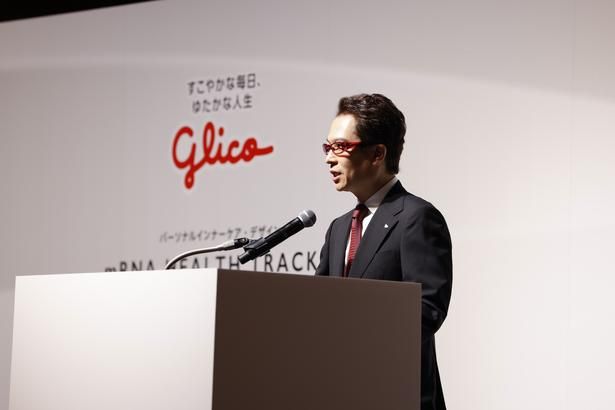 「おいしさと健康」を大切にしてきた江崎グリコ。江崎社長は、新サービスもその考え方を受け継ぐものだと話す 【画像提供＝江崎グリコ】