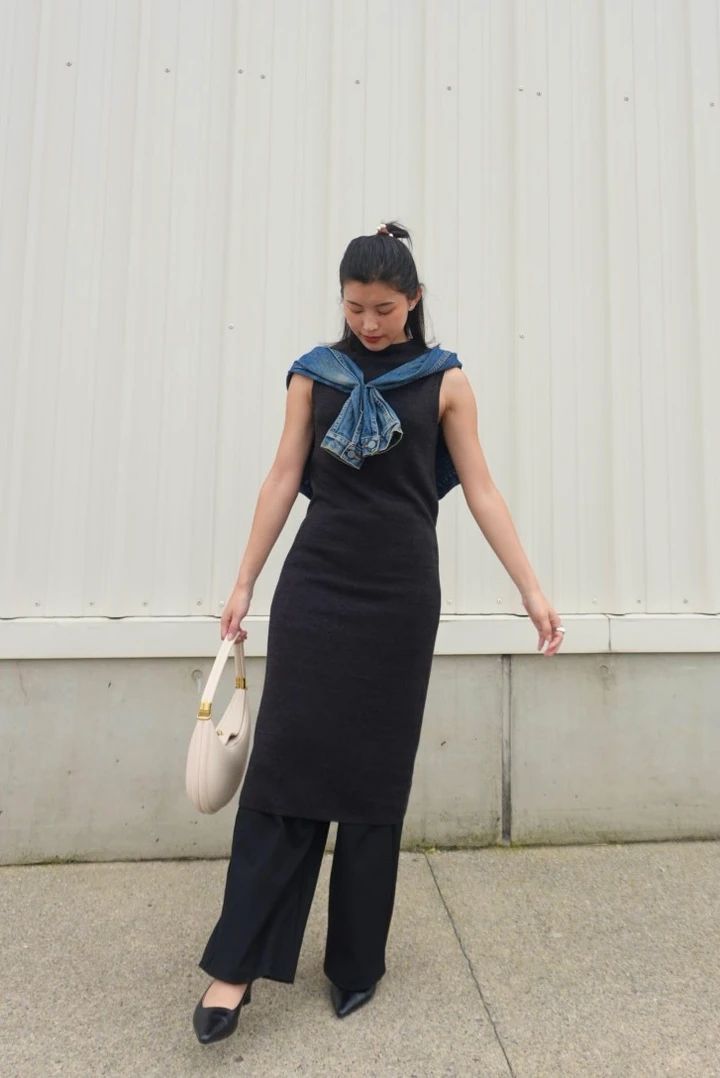 【UNIQLO U】ユニクロコラボ10周年！ダブルフェイスニットワンピース 4,990円_8