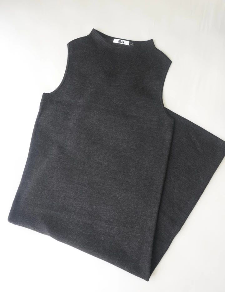 【UNIQLO U】ユニクロコラボ10周年！ダブルフェイスニットワンピース 4,990円_3