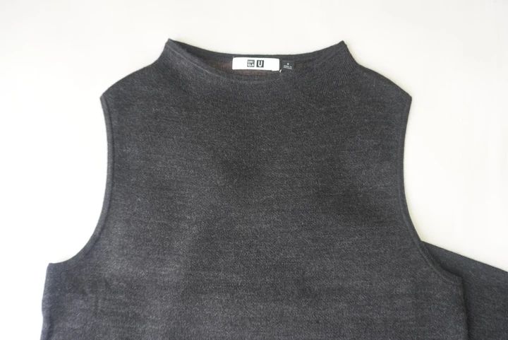 【UNIQLO U】ユニクロコラボ10周年！ダブルフェイスニットワンピース 4,990円_4