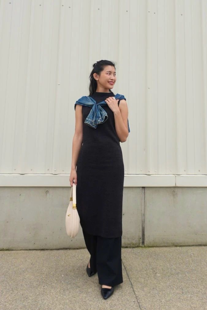 【UNIQLO U】ユニクロコラボ10周年！ダブルフェイスニットワンピース 4,990円_7