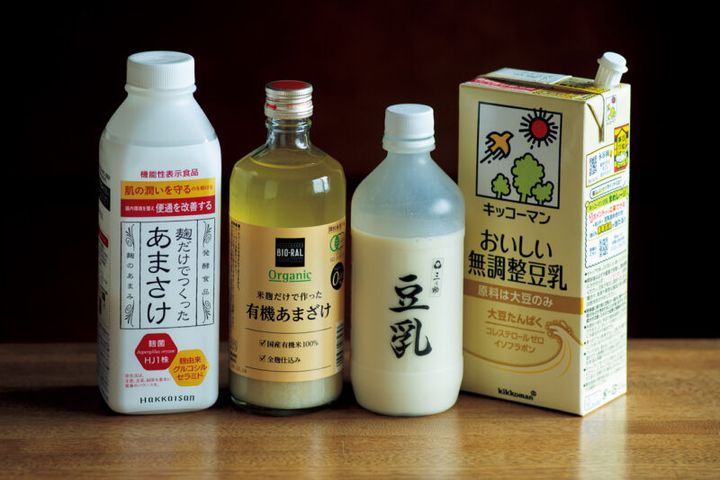 甘酒の豆乳割り