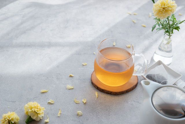 お茶と花