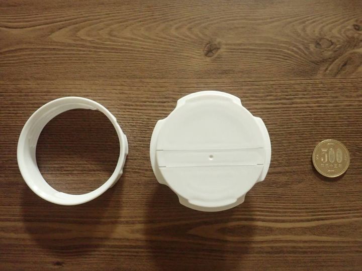 ダイソー：粉もの袋キャップ