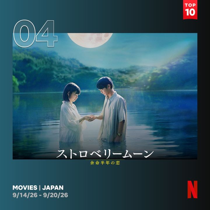當真あみ×齋藤潤『ストロベリームーン 余命半年の恋』がNetflix TOP10に3週連続ランクイン！