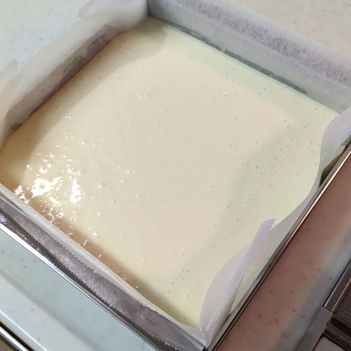 生地を流し入れます。