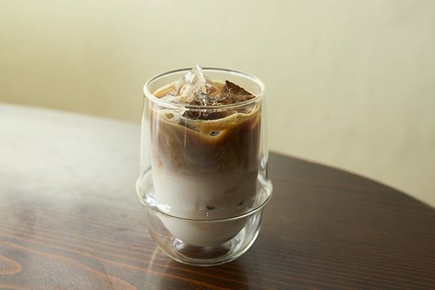 まろやかな味わいのアイスカフェラテ800円