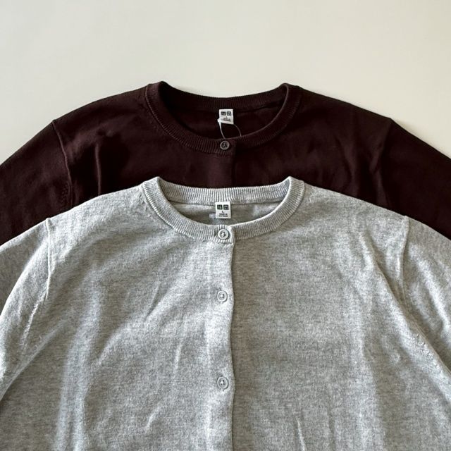 UNIQLO「UVカットクルーネックカーディガン/ウォッシャブル」