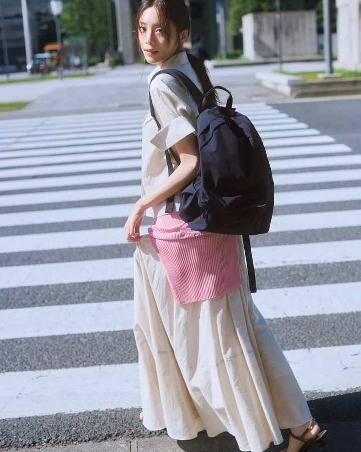 貴島明日香 リュックコーデ