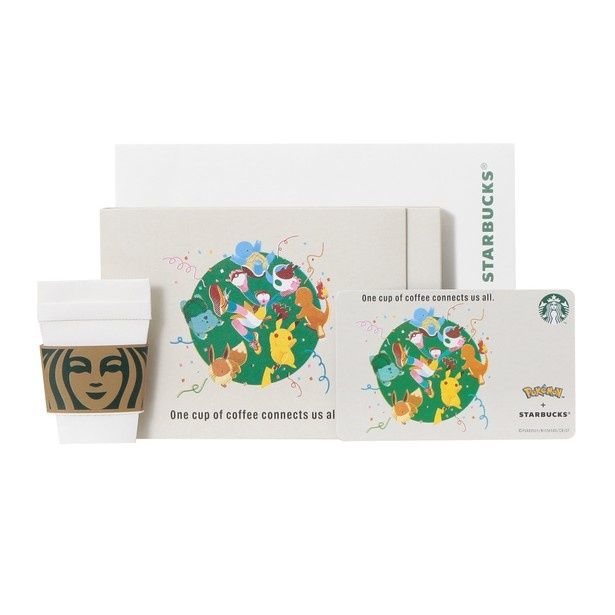 「Pokemon + STARBUCKS スターバックス カード ギフト コーヒーコネクション」(2700円) (C)Pokemon. (C)Nintendo／Creatures Inc.／GAME FREAK inc.