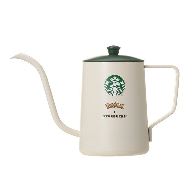 一定の湯量で注ぎやすい「Pokemon + STARBUCKS SSケトル コーヒーコネクション 550ミリリットル」(5800円) (C)Pokemon. (C)Nintendo／Creatures Inc.／GAME FREAK inc.
