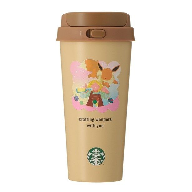 「Pokemon + STARBUCKS ステンレス TOGO ボトル 473ミリリットル イーブイ」(6600円) (C)Pokemon. (C)Nintendo／Creatures Inc.／GAME FREAK inc.