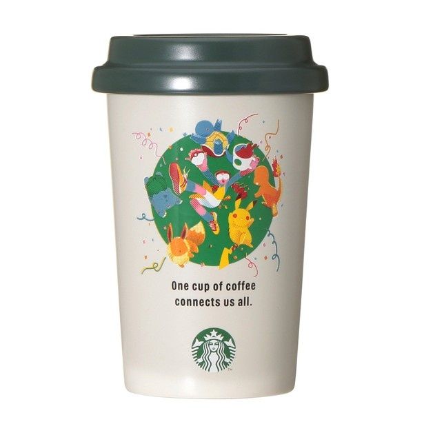 コーヒー豆が約100グラム入る「Pokemon + STARBUCKS セラミックキャニスター コーヒーコネクション」(3800円) (C)Pokemon. (C)Nintendo／Creatures Inc.／GAME FREAK inc.