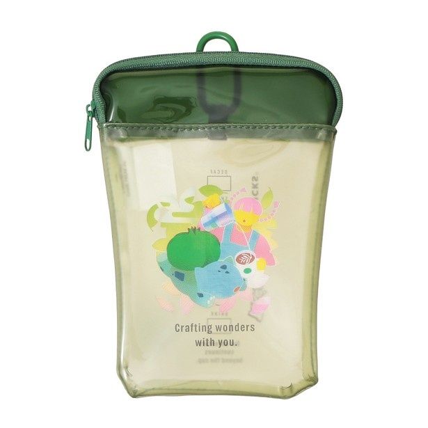 「Pokemon + STARBUCKS カップシェイプ PVCポーチ フシギダネ」(2200円) (C)Pokemon. (C)Nintendo／Creatures Inc.／GAME FREAK inc.